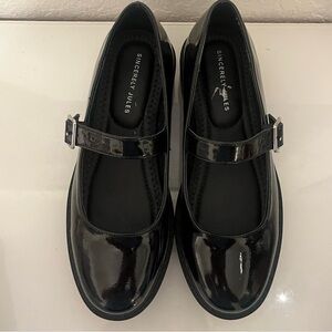Sincerely Jules Black Patent Leather Mary Jane Shoes